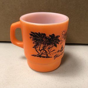 Vintage Anchor Hocking Florida Coffee Break Mug Souvenir Cup Made In USA‎